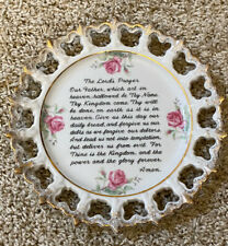 Used, The LORD'S PRAYER Porcelain China Decorative Plate for Display Vintage for sale  Overland Park