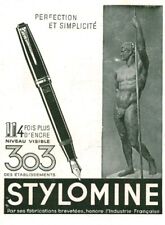 Publicité ancienne stylomine d'occasion  France