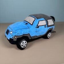 Coche de juguete de felpa SUV Jeep Wrangler azul de 10"" con autoflush segunda mano  Embacar hacia Argentina