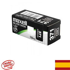10 x Maxell 371 Pila Bateria Mercury Free Oxido de plata SR920SW 1.55V, usado segunda mano  Embacar hacia Argentina