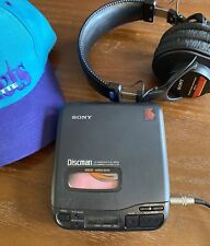 DE COLECCIÓN Sony Discman D-34 Reproductor de CD Portátil con Estuche Lógico Estuche Portátil, usado segunda mano  Embacar hacia Mexico