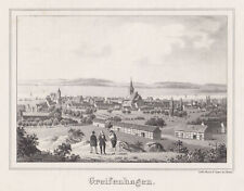 Greifenhagen Gryfino Original Lithography Sanne 1844, używany na sprzedaż  Wysyłka do Poland