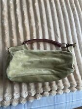 green suede handbag for sale  ELLESMERE PORT