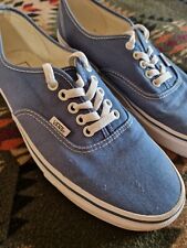 Vans Authentic 44 Blue White Canvas Trainer Sneaker for sale  Shipping to South Africa