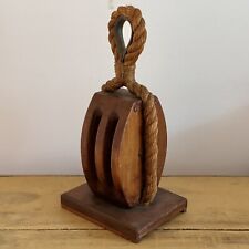 Vintage wooden pulley for sale  CRANLEIGH