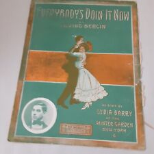 Antique sheet music Everybody's Doin' It Now Irving Berlin 1911 Ted Snyder for sale  Shipping to South Africa