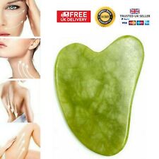 Placa de jade gua sha massagem corporal facial medicina chinesa ferramenta de raspagem natural Reino Unido comprar usado  Enviando para Brazil