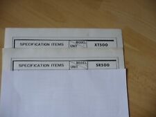 Yamaha specification sheets for sale  SALISBURY