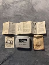 Caixa de lata vintage Ritepoint litro com instruções, bolsa de pano, “aviso de conteúdo” comprar usado  Enviando para Brazil