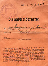 Reichskleiderkarte 714947 gül gebraucht kaufen  Oschersleben (Bode)