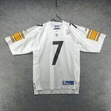 Usado, Camiseta deportiva mediana de los Pittsburgh Steelers blanca Reebok 7 de Ben Roethlisberger NFL para hombre segunda mano  Embacar hacia Mexico