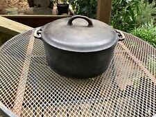 Antique Wapak Hollow Ware Cast Iron Dutch Oven #9 With Fully Marked Lid Bail for sale  Shipping to South Africa
