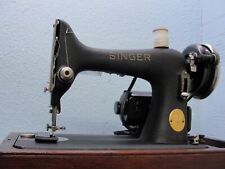 HEAVY DUTY SINGER 99 CLASS 66 CRINKLE GODZILLA SEWING MACHINE - WOOD CASE for sale  Shipping to South Africa