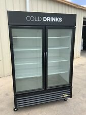 True GDM-49 2 door glass commercial refrigerator beverage merchandiser LED for sale  Rockwall