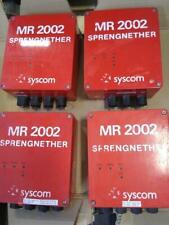 Grabadora de movimiento MR2002 Syscom con cables, lote de 4 unidades Sprengnether , usado segunda mano  Embacar hacia Mexico