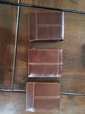 Used, Pack of 3 Brand new Large 5"X4"  Genuine Leather Wallets  for sale  Shipping to South Africa