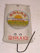 SOLAX Flour Blake Milling Co EARLY Cardboard Die Cut Sack Bill Hook RARE EARLY  for sale  Shipping to South Africa