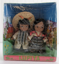 Muñecas de vinilo Munecas Lupita niño y niña 7" Pareja Inditos hispano México en caja segunda mano  Embacar hacia Mexico