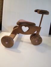 Triciclo de madera hecho a mano arte popular muñeca de madera bicicleta segunda mano  Embacar hacia Argentina