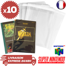 10 Protections Sachet Pochette Refermable Notice Jeux Super Nintendo SNES d'occasion  Nîmes-Saint-Césaire
