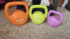 Conjunto de 3 peças de kettlebell fitness treinamento de força exercício academia em casa resistência  comprar usado  Enviando para Brazil