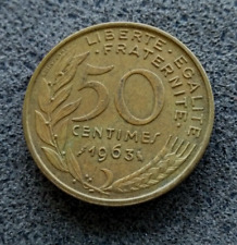 Monnaie centimes 1963 d'occasion  Saint-Étienne-de-Saint-Geoirs