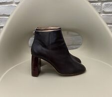 Used, Women's Acne Studios Leather Boots Heel Brown Size 37 US 7 for sale  Shipping to South Africa