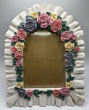 Vintage Arched Floral Design Resin Picture Frame, 4x6" Photo, used for sale  Shipping to South Africa