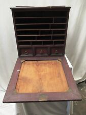 Used, Antique Gentlemen'S Traveling Bureau Writing Box Secretary Lap Desk Victorian " for sale  Shipping to South Africa