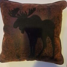 Sofá Moose Western qualidade travesseiro camurça e couro ~ 16”x16” etiqueta removida  comprar usado  Enviando para Brazil