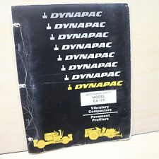 Guia manual de manutenção do proprietário compactador de rolos DYNAPAC CA-25, usado comprar usado  Enviando para Brazil