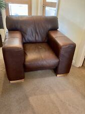 Brown real leather for sale  RINGWOOD