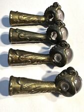 Antique Claw & Glass Ball Piano Stool / Parlor Table Feet 4”L X 1” Glass Ball VG for sale  Shipping to South Africa