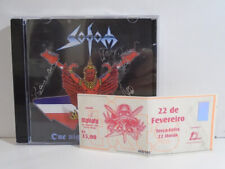 SODOM ONE NIGHT IN BANGKOK BRASIL 2003 PRIMEIRA IMPRENSA 2 CD BILHETE DE CONCERTO ASSINADO comprar usado  Brasil 