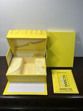Caixa de exibição de relógio INVICTA amarela vazia completa com manual do usuário | Sem travesseiro comprar usado  Enviando para Brazil