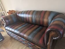 Leather chesterfield suite for sale  GATESHEAD