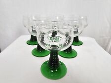 Vintage Luminarc Beehive Green Stem Wine Glass White Grape Vine Pattern 30cl for sale  Shipping to South Africa