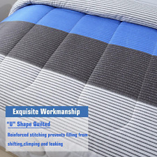 Blue striped comforter for sale  Sanford