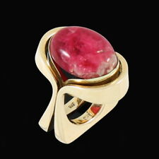 Bræmer-Jensen - Denmark. 14k Gold Ring with Tugtupite. 1960s. for sale  Shipping to Canada