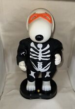 Esqueleto animado de Halloween de música oscilante de cacahuetes Snoopy gemmy segunda mano  Embacar hacia Argentina