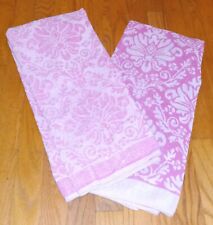 Toalhas de banho vintage Martex Terri-Down algodão rosa esculpido padrão floral (2) EUA comprar usado  Enviando para Brazil
