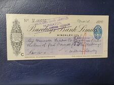 1928 cheque barclays for sale  LEICESTER