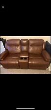 Brown leather recliner for sale  HULL