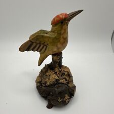 Used, Vintage Hand Carved Wood Hummingbird On Perch Handmade for sale  Shipping to South Africa