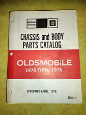 1976-1978 GM Oldsmobile Master chassis e catálogos de peças de carroceria muito bom estado+ comprar usado  Enviando para Brazil