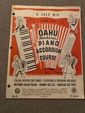 Curso de acordeón de piano moderno Oahu década de 1950 segunda mano  Embacar hacia Argentina