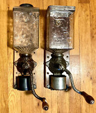Antique Coffee Grinder Mill Queen And Jewel Wall Mount Arcade Brighton, used for sale  Shipping to South Africa