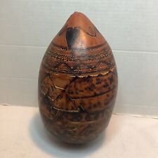 Peruvian carved gourd for sale  Ormond Beach