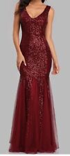 Burgundy prom gown for sale  CAMBERLEY