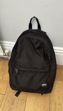 Black backpack lacoste for sale  LONDON